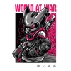 Bluza z kapturem z nadrukiem World at War